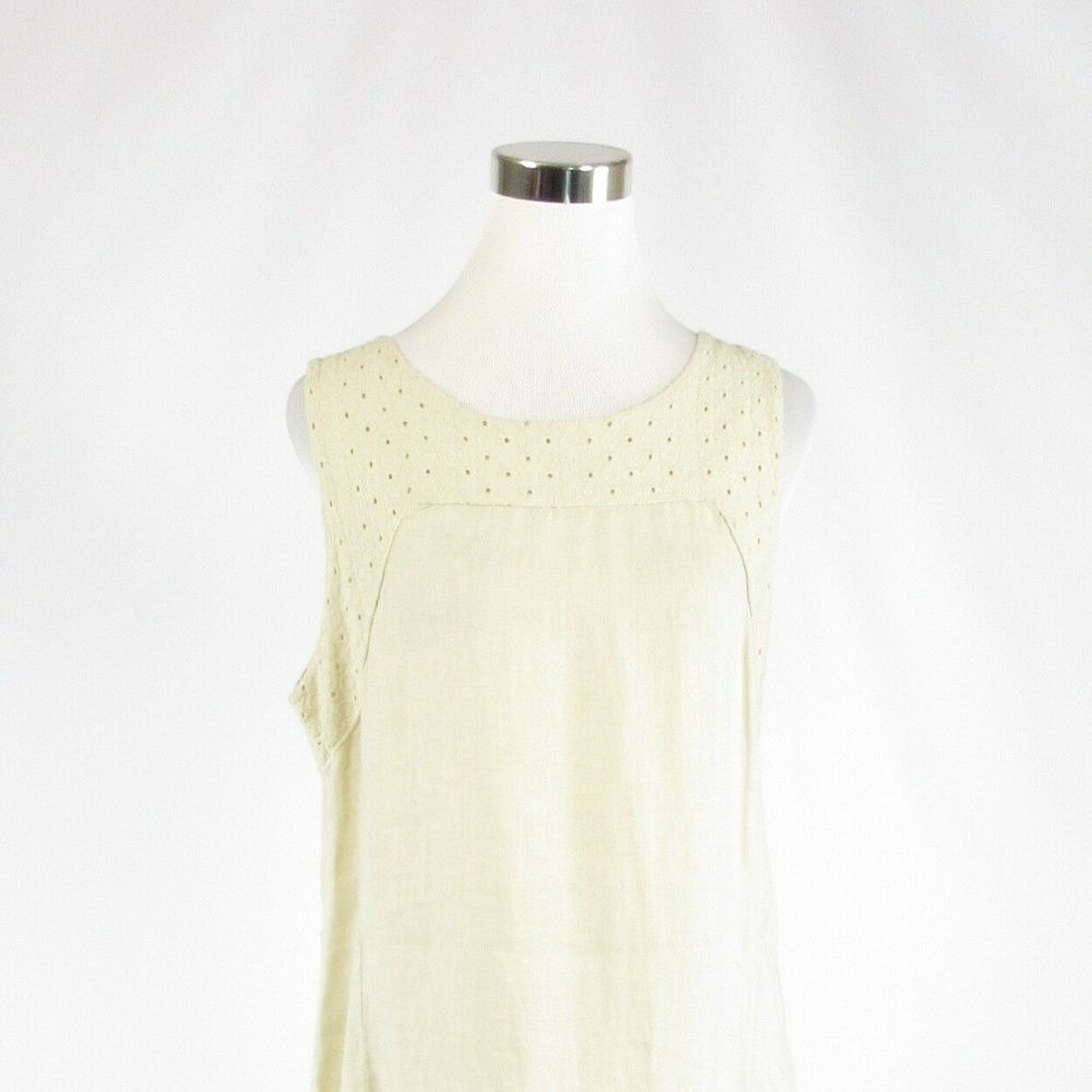 Piazza Del Tempio ivory shift dress L